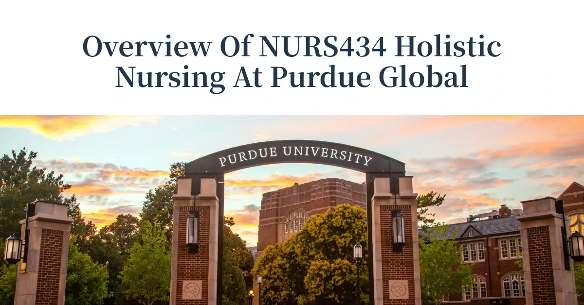 Overview Of NURS434 Holistic Nursing At Purdue Global
